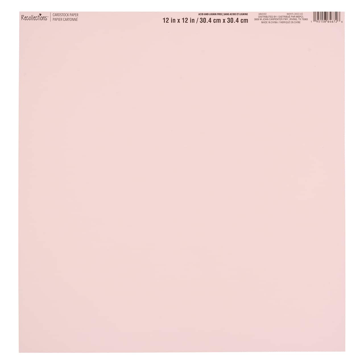 60 Pack: Smooth Solid Cardstock Paper by Recollections™, 12" x 12"